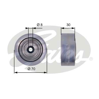 Rola ghidare/conducere, curea transmisie (T36386 GAT) AUDI,MAN,VW