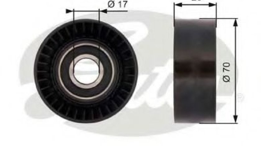 Rola ghidare/conducere, curea transmisie TOYOTA RAV 4 IV (WWA4, AVA4, ZSA4, ALA4) (2012 - 2016) GATES T36379 piesa NOUA