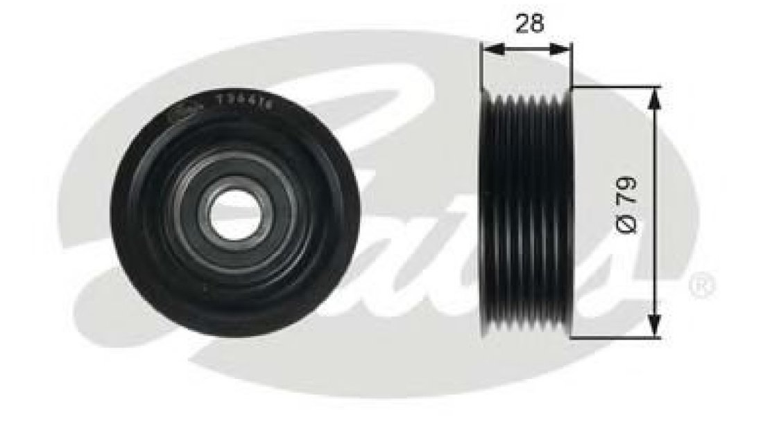 Rola ghidare/conducere, curea transmisie TOYOTA AURIS (ZWE18, NZE18, ZRE18) (2012 - 2016) GATES T36416 piesa NOUA