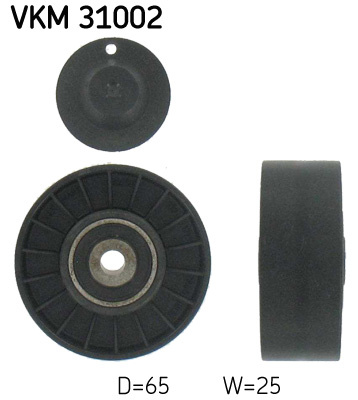 Rola ghidare/conducere, curea transmisie (VKM31002 SKF) AUDI,SEAT,SKODA,VW