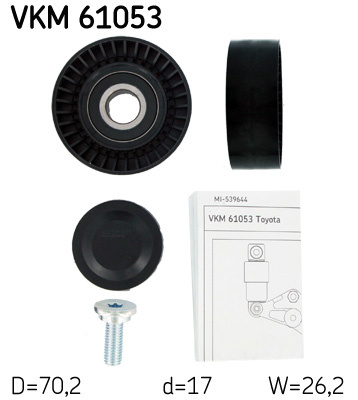 Rola ghidare/conducere, curea transmisie (VKM61053 SKF) TOYOTA