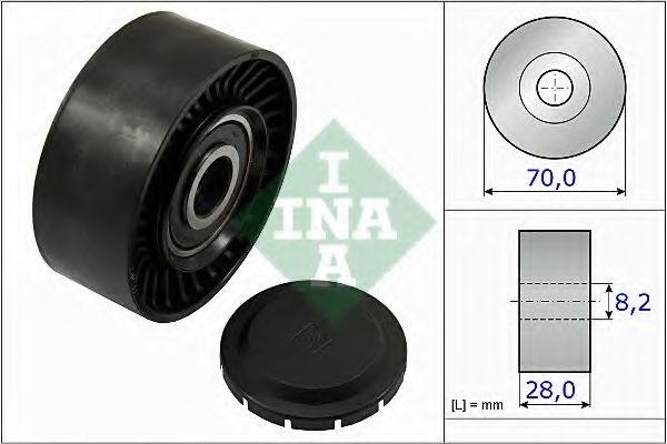 Rola ghidare/conducere, curea transmisie VW AMAROK (2H, S1B) (2010 - 2016) INA 532 0468 10 piesa NOUA