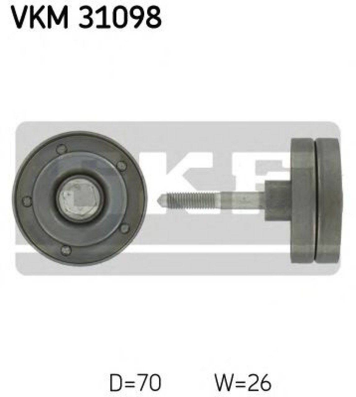 Rola ghidare/conducere, curea transmisie VW EOS (1F7, 1F8) (2006 - 2016) SKF VKM 31098 piesa NOUA
