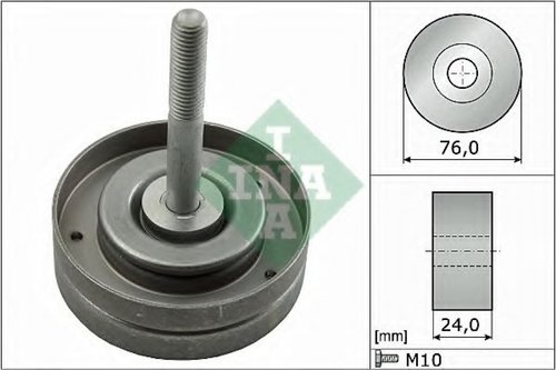 Rola ghidare/conducere, curea transmisie VW FOX (5Z1, 5Z3) (2003 - 2016) INA 532 0500 10 piesa NOUA