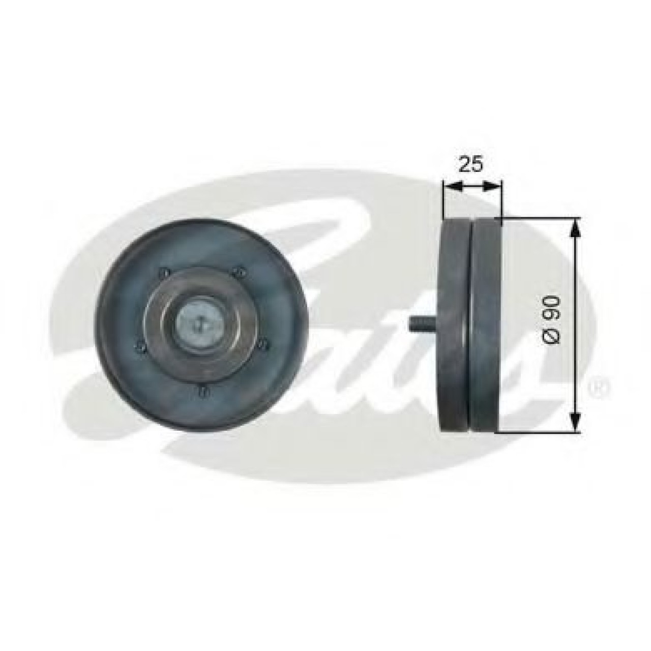 Rola ghidare/conducere, curea transmisie VW TRANSPORTER V bus (7HB, 7HJ, 7EB, 7EJ, 7EF, 7EG, 7HF, 7EC) (2003 - 2016) GATES T36436 piesa NOUA