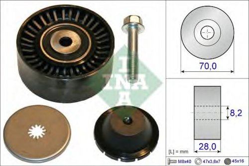 Rola ghidare/conducere, curea transmisie MITSUBISHI LANCER Sportback (CX) (2007 - 2016) INA 532 0600...