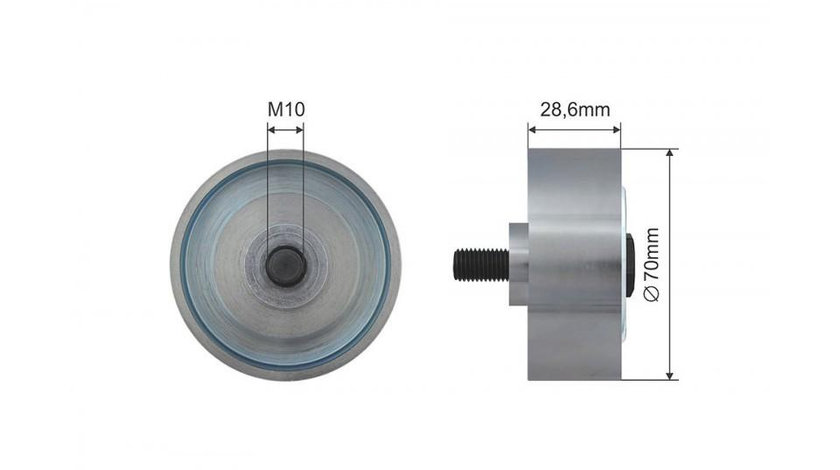 Rola intinzatoare curea transmisie Toyota Hilux (05.1983-07.2005 ) [_N5_,_N6_] #1 88440-0K010