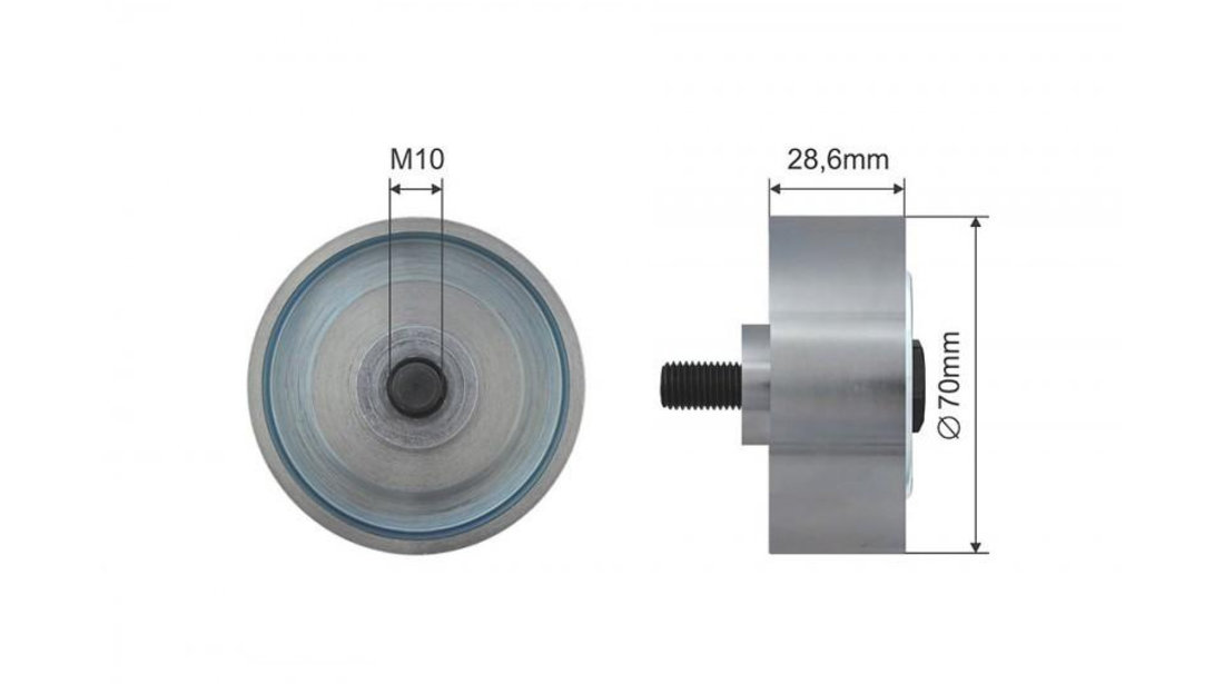 Rola intinzatoare curea transmisie Toyota Land Cruiser Prado (2002-2010) #1 88440-0K010