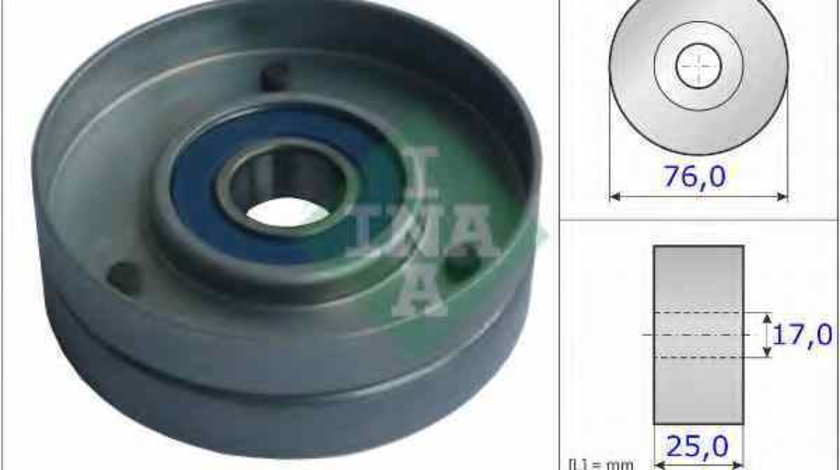 Rola intinzator curea alternator AUDI A4 Cabriolet 8H7 B6 8HE B7 INA 531 0751 30