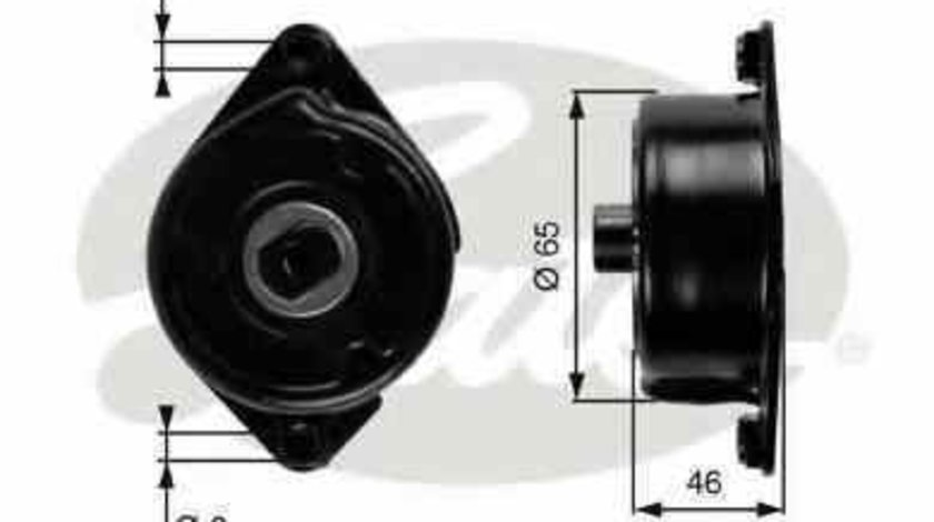 rola intinzator curea alternator BMW X3 E83 GATES T39006