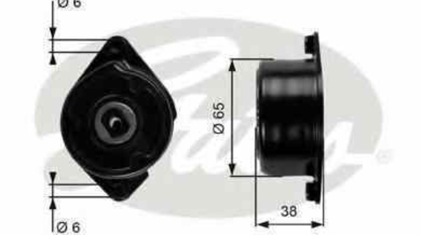 rola intinzator curea alternator BMW X5 E53 GATES T39089