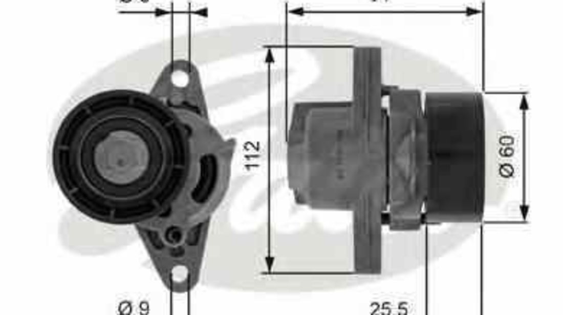 rola intinzator curea alternator DACIA SOLENZA GATES T38456