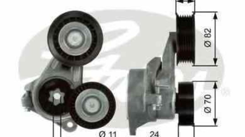rola intinzator curea alternator FORD C-MAX DM2 GATES T39024