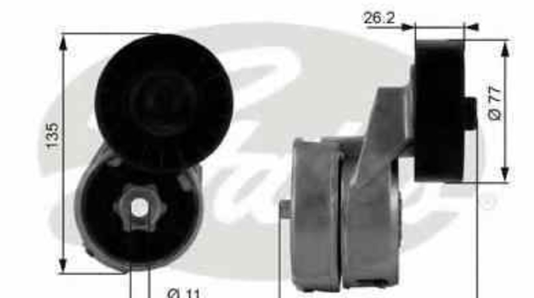 rola intinzator curea alternator FORD TRANSIT caroserie E GATES T38443