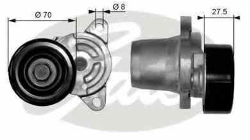 rola intinzator curea alternator HYUNDAI TUCSON JM GATES T38454