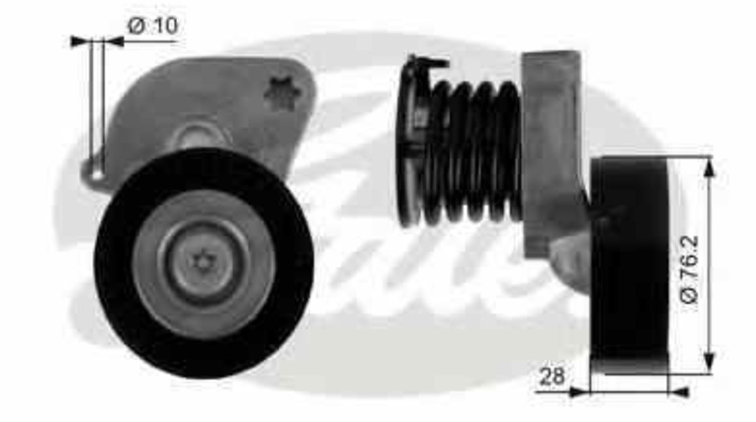 rola intinzator curea alternator MERCEDES-BENZ E-CLASS W211 GATES T38346