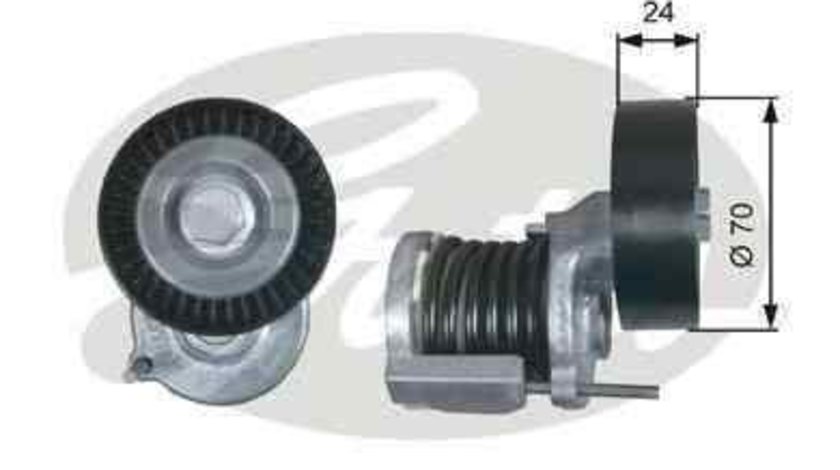 rola intinzator curea alternator SKODA FABIA (6Y2) Producator GATES T38427