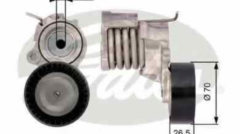 Rola intinzator curea alternator SKODA FABIA 6Y2 GATES T39115