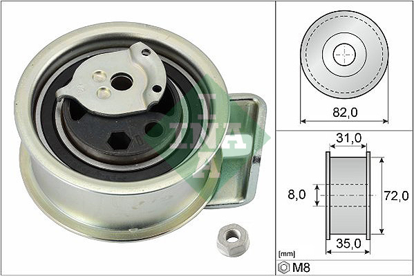 Rola intinzator,curea distributie (531039620 INA) AUDI,FORD,SEAT,VW