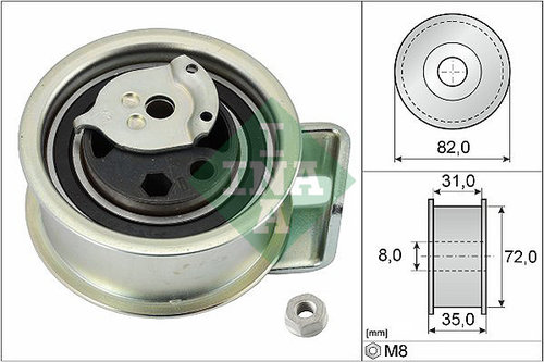 Rola intinzator,curea distributie (531039620 INA) AUDI,FORD,SEAT,VW