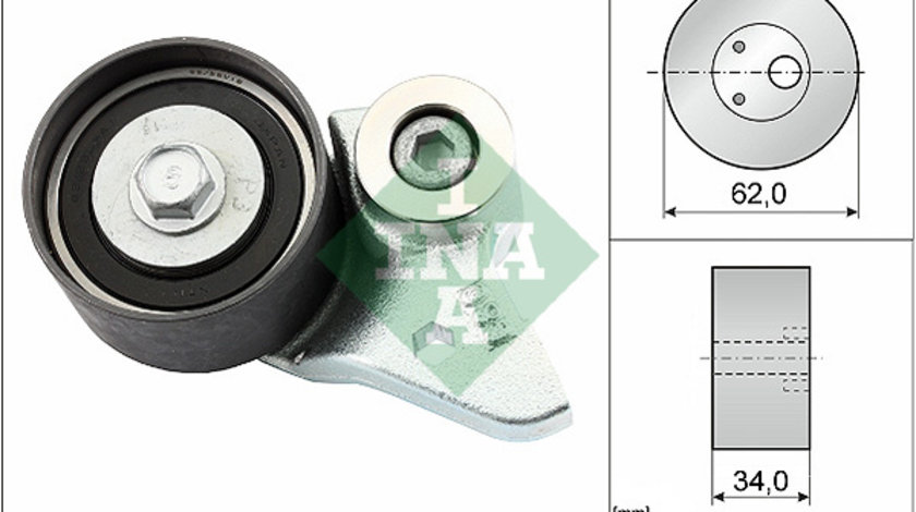 Rola intinzator,curea distributie (531050220 INA) AUDI,VW