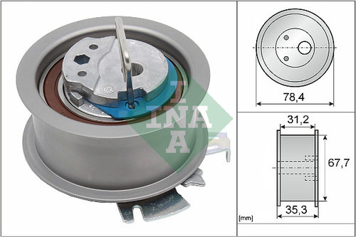 Rola intinzator,curea distributie (531056530 INA) AUDI,FORD,SEAT,SKODA,VW,VW (FAW),VW (SVW)
