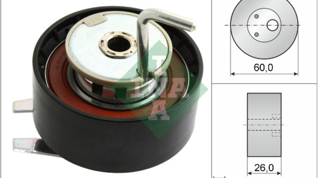 Rola intinzator,curea distributie (531057810 INA) Citroen,JAGUAR,LAND ROVER,PEUGEOT