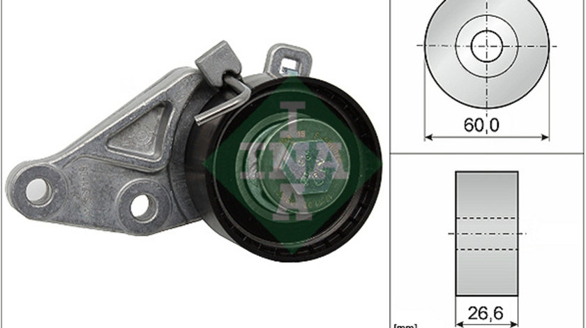 Rola intinzator,curea distributie (531058610 INA) FORD,FORD AUSTRALIA,MAZDA,VOLVO