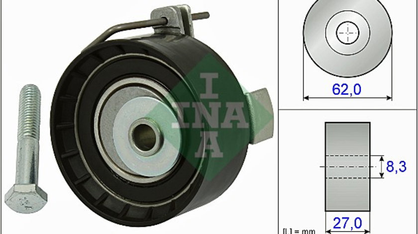 Rola intinzator,curea distributie (531081310 INA) FORD,FORD (CHANGAN),FORD ASIA / OCEANIA,FORD AUSTRALIA,MAZDA,VOLVO