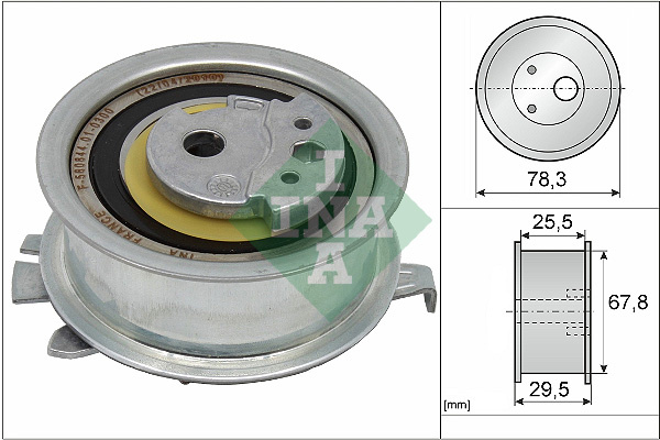 Rola intinzator,curea distributie (531082510 INA) AUDI,SEAT,SKODA,VW