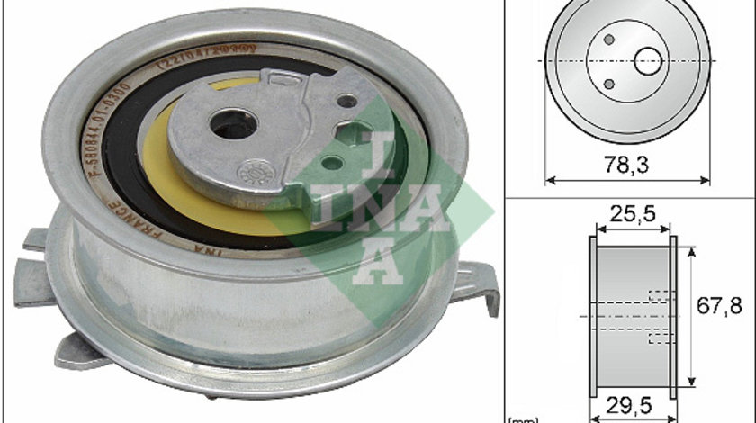 Rola intinzator,curea distributie (531082510 INA) AUDI,SEAT,SKODA,VW