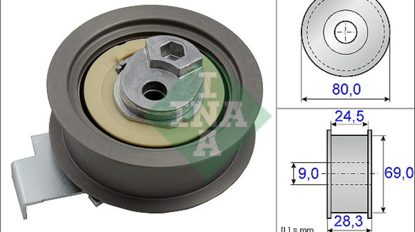 Rola intinzator,curea distributie (531084010 INA) AUDI,AUDI (FAW),SEAT,SKODA,VW,VW (SVW)