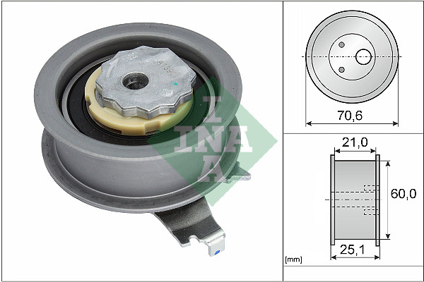 Rola intinzator,curea distributie (531094010 INA) AUDI,SEAT,SKODA,VW