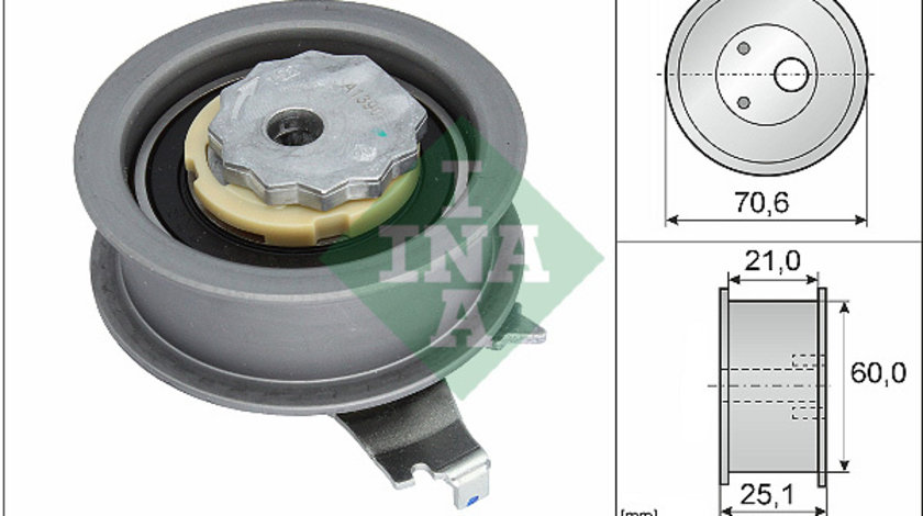 Rola intinzator,curea distributie (531094010 INA) AUDI,SEAT,SKODA,VW