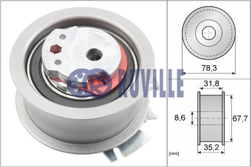 Rola intinzator,curea distributie (55766 EVR) AUDI,CHRYSLER,DODGE,JEEP,MITSUBISHI,SEAT,SKODA,VW