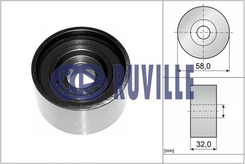 Rola intinzator,curea distributie (58408 EVR) HYUNDAI,KIA