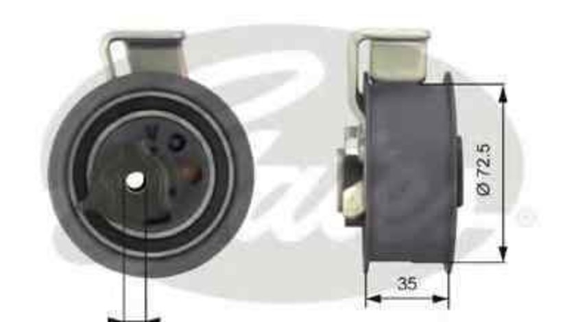 rola intinzator,curea distributie AUDI A4 (8D2, B5) GATES T43019