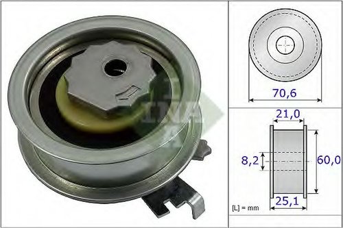 Rola intinzator,curea distributie AUDI A4 (8W2, B9) (2015 - 2016) INA 531 0882 10 piesa NOUA