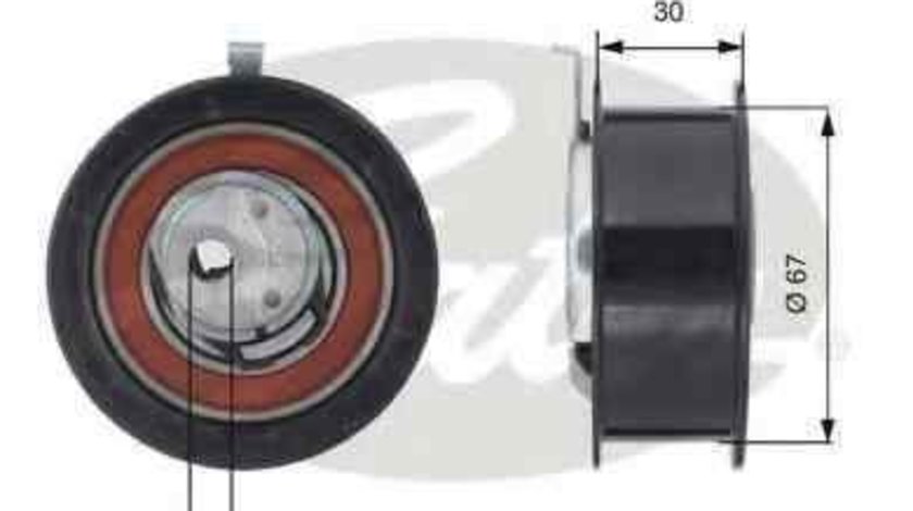 rola intinzator,curea distributie AUDI A4 Avant (8D5, B5) GATES T43069