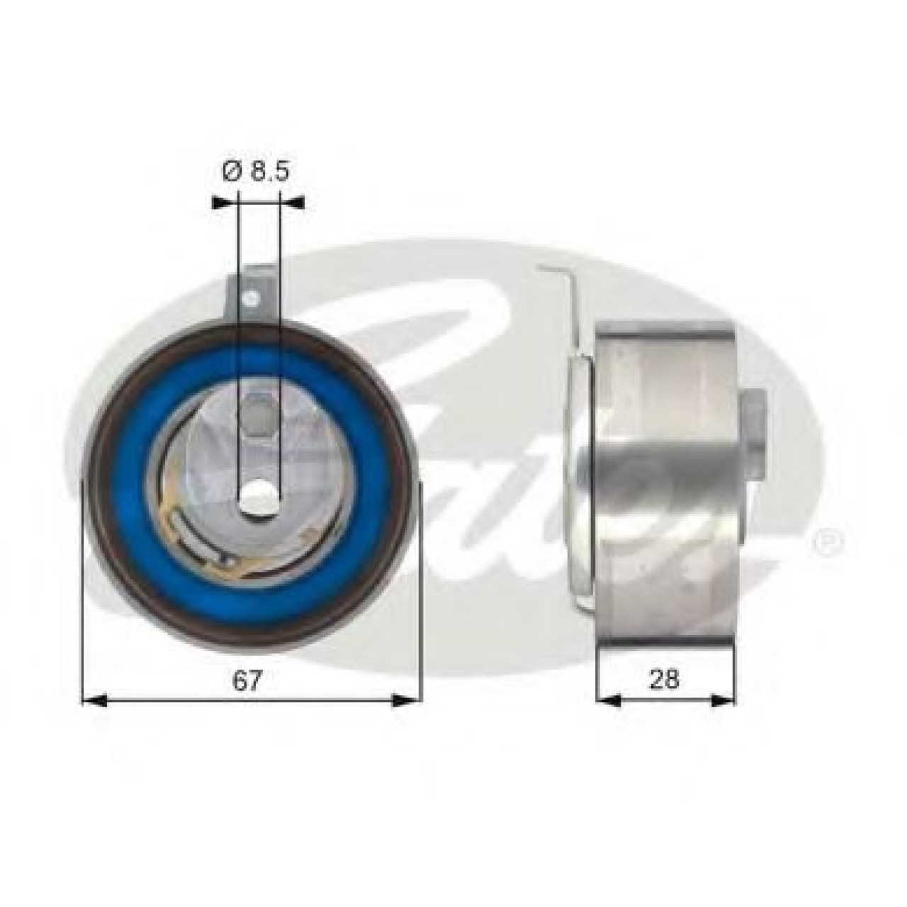 Rola intinzator,curea distributie AUDI Q7 (4L) (2006 - 2015) GATES T43152 piesa NOUA