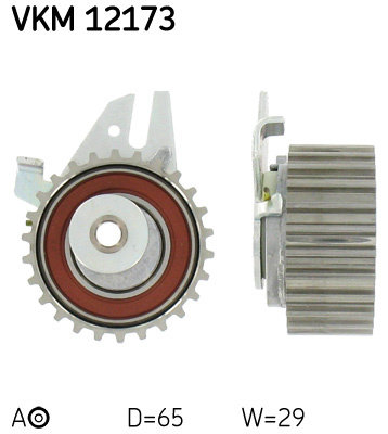 Rola intinzator,curea distributie centru (VKM12173 SKF) ALFA ROMEO,FIAT,LANCIA