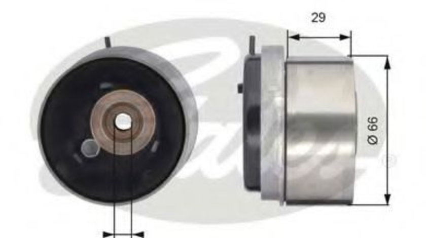 Rola intinzator,curea distributie CHEVROLET AVEO Hatchback (T300) (2011 - 2016) GATES T43143 piesa NOUA