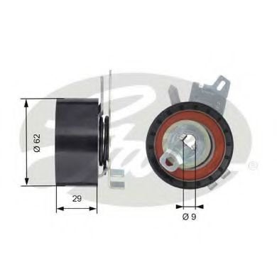 Rola intinzator,curea distributie CITROEN C4 Grand Picasso I (UA) (2006 - 2016) GATES T43145 piesa N...