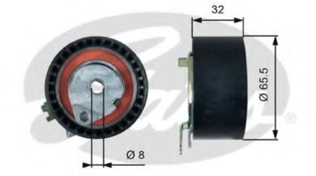 Rola intinzator,curea distributie DACIA LOGAN II (2012 - 2016) GATES T43236 piesa NOUA