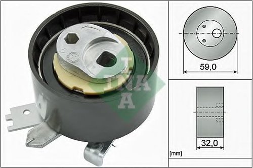 Rola intinzator,curea distributie DACIA LOGAN MCV II (2013 - 2016) INA 531 0906 10 piesa NOUA