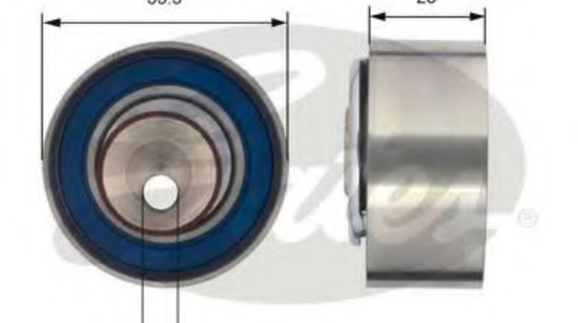 Rola intinzator,curea distributie FIAT ALBEA (172) (2007 - 2016) GATES T43156 piesa NOUA