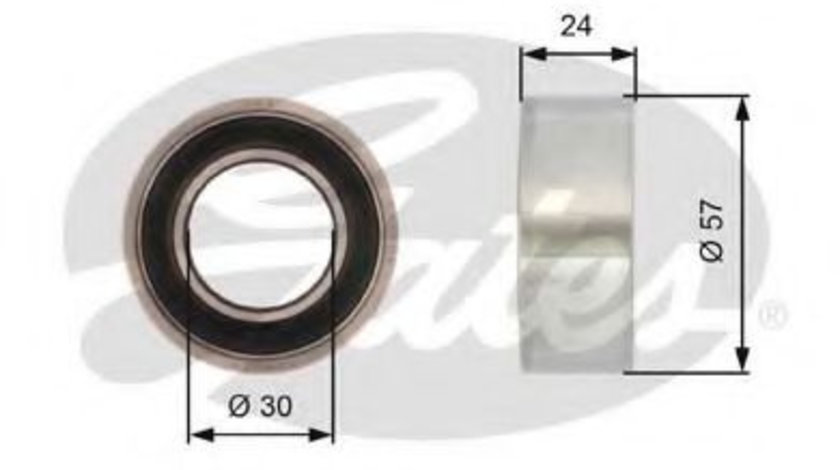 Rola intinzator,curea distributie FIAT ALBEA (178) (1996 - 2009) GATES T41121 piesa NOUA