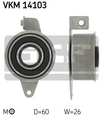 Rola intinzator,curea distributie FORD COURIER (F3L, F5L) (1991 - 1996) SKF VKM 14103 piesa NOUA