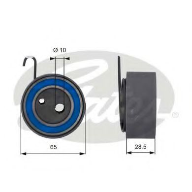 Rola intinzator,curea distributie HONDA CIVIC VII Hatchback (EU, EP, EV) (1999 - 2006) GATES T43144 piesa NOUA