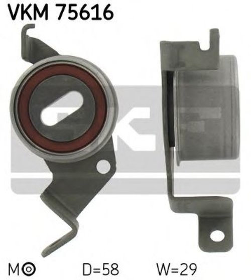 Rola intinzator,curea distributie MITSUBISHI PAJERO PININ (H6_W, H7_W) (1999 - 2007) SKF VKM 75616 p...